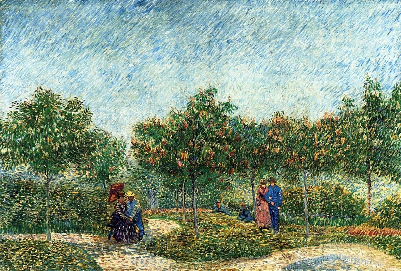 The Voyer d Argenson Park in Asnieres Vincent van Gogh Oil Paintings